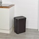 image 3 of 55L Plastic Rattan Laundry Basket | Brown | 1