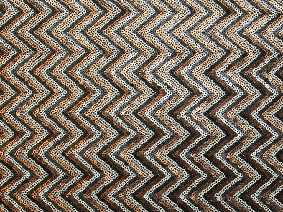 Brown San Ramon Sequin Mesh Fabric for Dressmaking, 135cm / 53" Wide - per metre