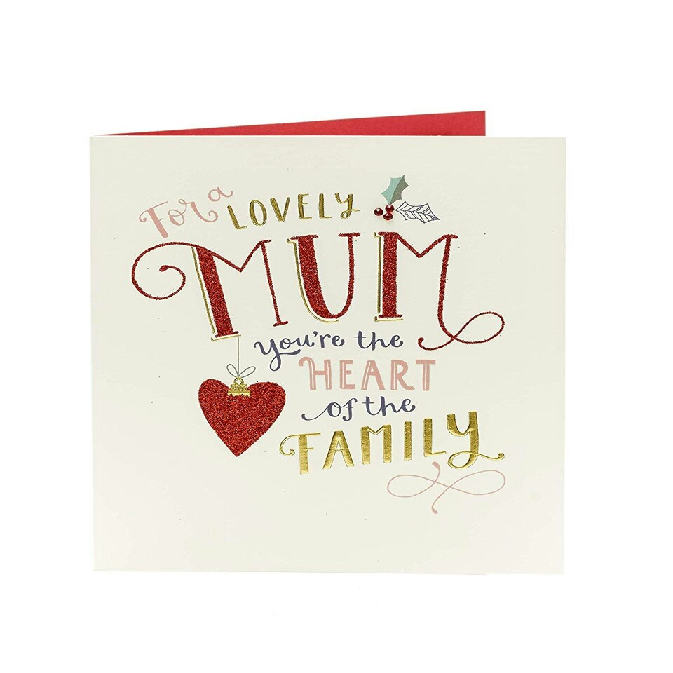 image 1 of Lovely Mum You're The Heart of Family Christmas Card