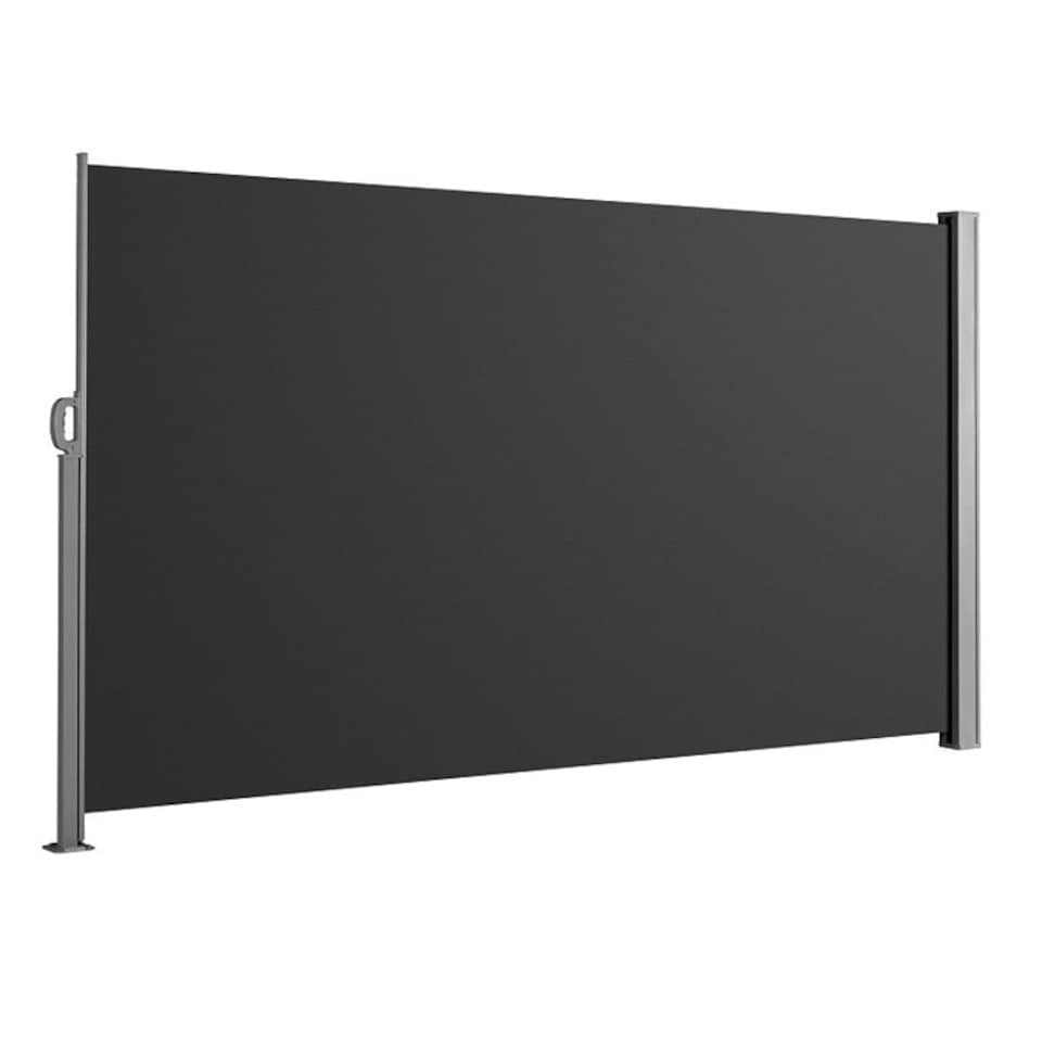 image 1 of Living and Home Outdoor Retractable Privacy Side Awning - Grey - 300cm L x 160cm W