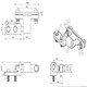 image 6 of Tailboard Tailgate Hinge & Drop Catch Latch Antiluce Set Trailer Truck Bolt On Silver