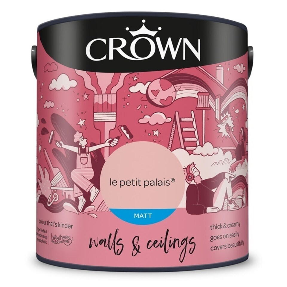 image 1 of Crown Walls & Ceilings Matt 2.5L Le Petit Palais