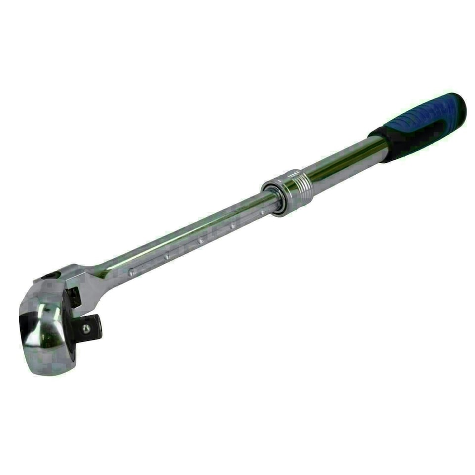image 1 of 1/2in Drive Telescopic Flexi Head Ratchet 72 Teeth Quick Release 350 - 490mm
