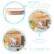 image 2 of Argon Tableware Square Glass Storage Jars with Wooden Lids - 1.1 Litre - Pack of 3