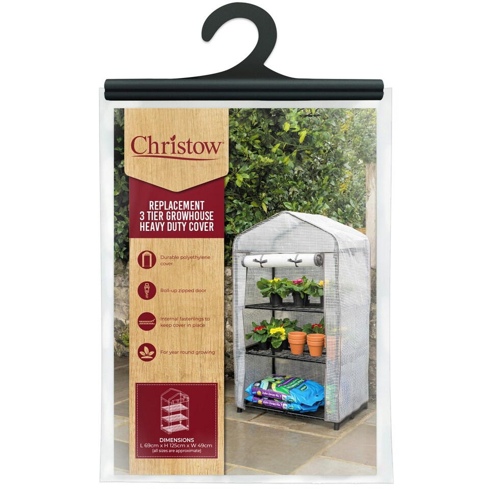 image 1 of 3 Tier Greenhouse Cover (PE)
