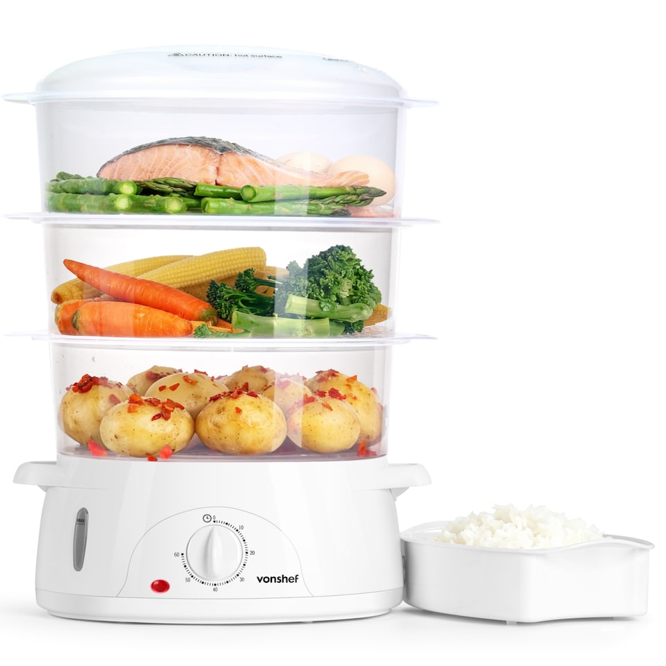 image 1 of VonShef Food Steamer Electric 800W