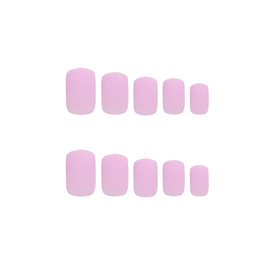 image 1 of Invogue Matte Lilac Square Nails (24 Pieces)