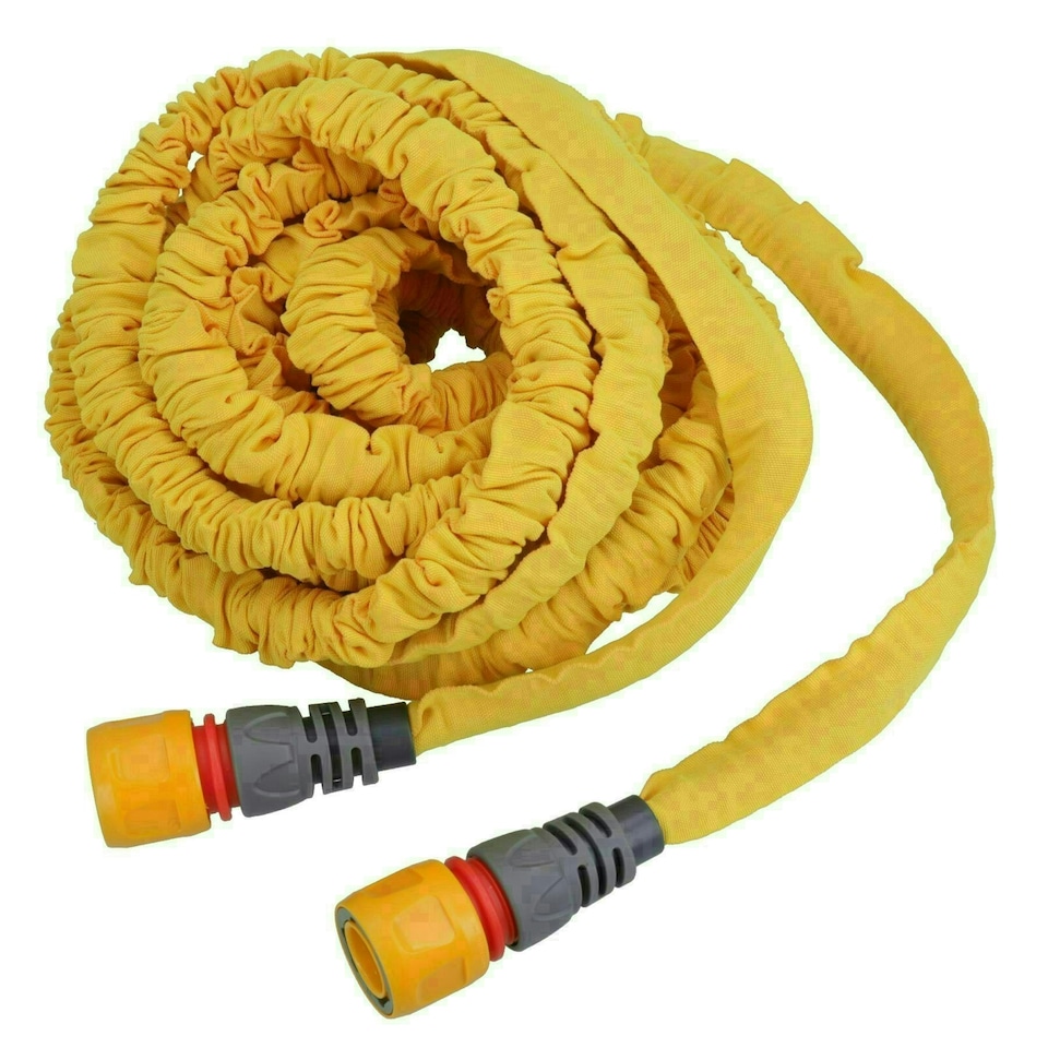 image 1 of Hozelock Superhoze Expanding Garden Hose Watering Pipe Kink Free 15mtr Yellow