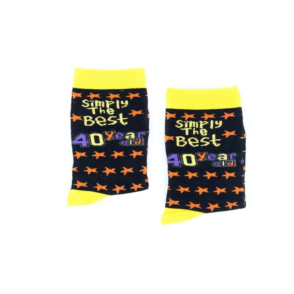 image 1 of Simply The Best 40 Year Old Socks Multi
