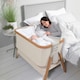 image 4 of Tutti Bambini Cozee Bedside Crib - Scandinavian Walnut/Ecru