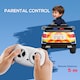 image 8 of HOMCOM 12V Electric Car for Kids, Ride on Police Car with 2 Motors, Remote Control, Siren Flashing Lights, Suspension, USB, Auxiliary Wheels, Pull handle, for 3-6 Years, White