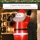 image 4 of HOMCOM 8ft Lighted Christmas Inflatable Santa Claus Gift Bag Yard Decoration