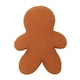 image 4 of Gingerbread Man Boucle Cushion H34 x W25cm Brown