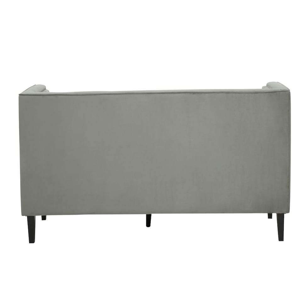 image 1 of Helia Grey Velvet Sofa Grey