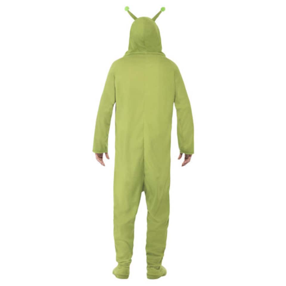 image 1 of Alien Green All In One Fancy Dress Costume Unisex Adult Large
