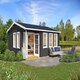image 3 of Sri Lanka w/o doors + Sri Lanka 44 SGC-Log Cabin, Wooden Garden Room, Timber Summerhouse, Home Office - L600 x W521.8 x H285 cm Brown