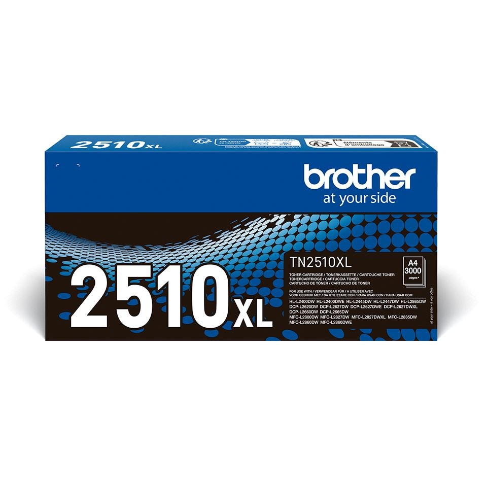 image 1 of Brother TN-2510XL Toner Cartridges | Multi | Brother TN2510XL Black Original Toner Cartridge | 14