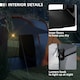 image 6 of Outsunny 4-6 Man Camping Tent with 2 Bedroom and Living Area