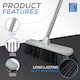 image 6 of Soft Indoor Broom Perfect for Laminate, Vinyl or Wooden Floor with Multi-section Handle and Flagged Bristle