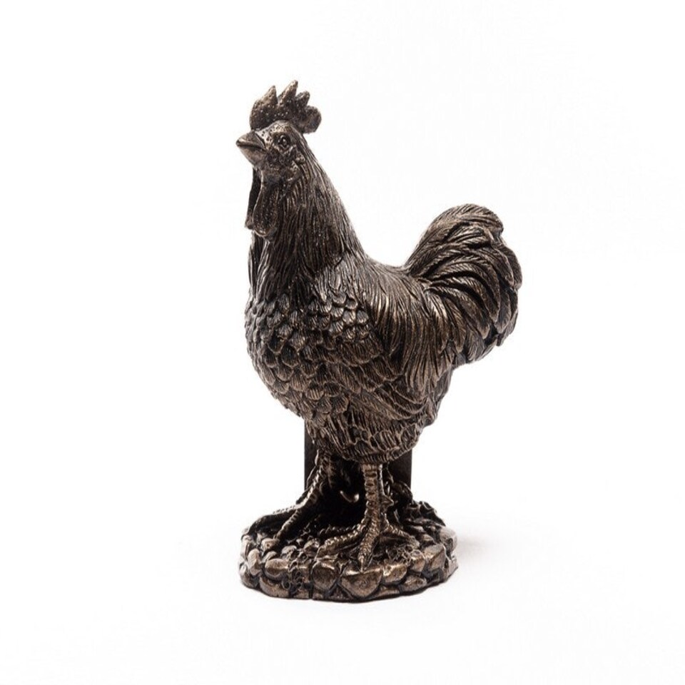 image 1 of Buff Orpington Chicken Plant Pot Feet - Set of 3 - L6.7 x W7 x H9.5 cm Brown