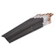 image 1 of Blackspur 12pc Wooden Artist's Paint Brush Set - Black