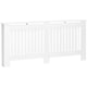 image 1 of HOMCOM Slatted Radiator Cover Painted Cabinet MDF Lined Grill in White (172L x 19W x 81H cm)