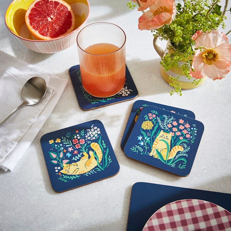 image 1 of Ulster Weavers Marmalade Meadow Set of 4 Coasters