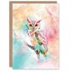 image 1 of Light Colourful Animal Modern Splash Forest Him Her Birthday Card