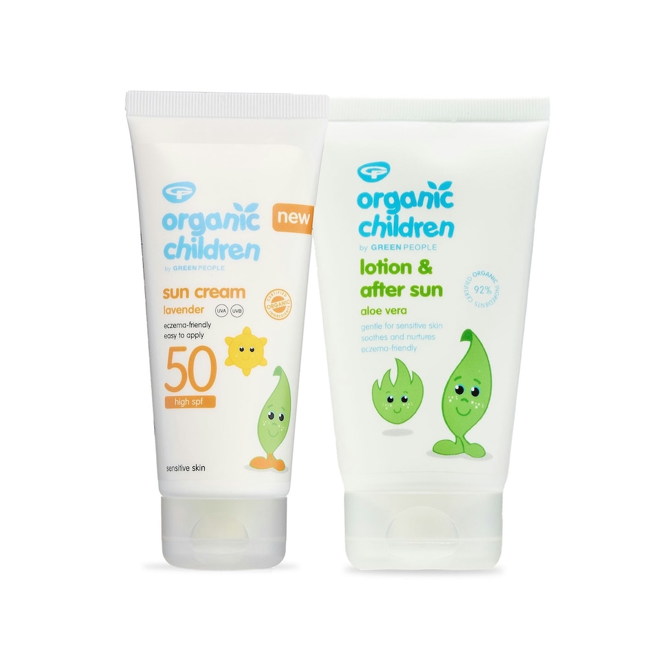 image 1 of Green People Children's SPF50 Sun Bundle Lav Sun & After Sun
