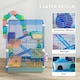 image 6 of Pawhut 5 Tier Hamster Cage, Gerbil Cage with Tube Exercise Wheels, Tunnel, Water Bottle, Dishes, Blue, 58H x 46L x 30Wcm
