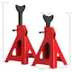 image 3 of HOMCOM Axle Stands 2 Ton Car Jack Stands Pack of 2, 28-42.5 cm Height Adjustable Support Jack Stand, Heavy Duty Car Lift Tool for Vehicles, Caravans, Workshops, Garages, Red