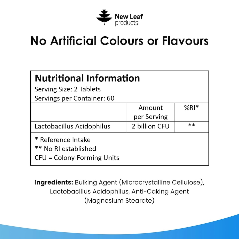image 1 of Probiotic Supplements Acidophilus Tablets - Digestive & Gut