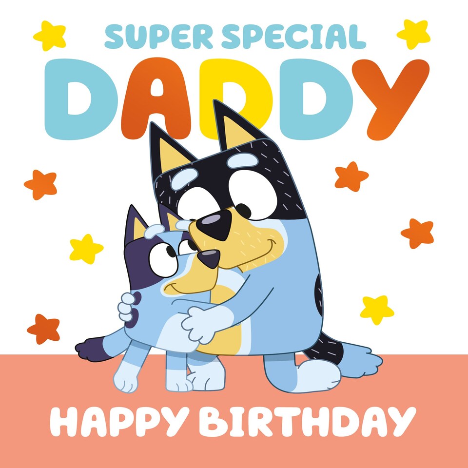 image 1 of Bluey Daddy Birthday Card
