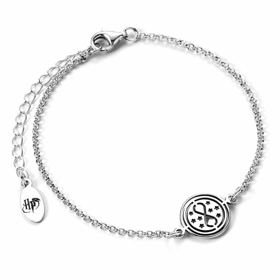image 1 of Harry Potter Sterling Silver Time Turner Charm Bracelet