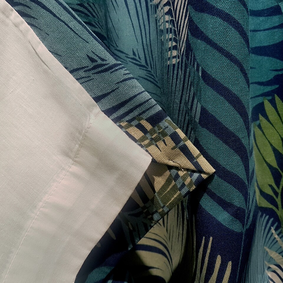 image 1 of Fusion Tropical Eyelet Curtains Multi