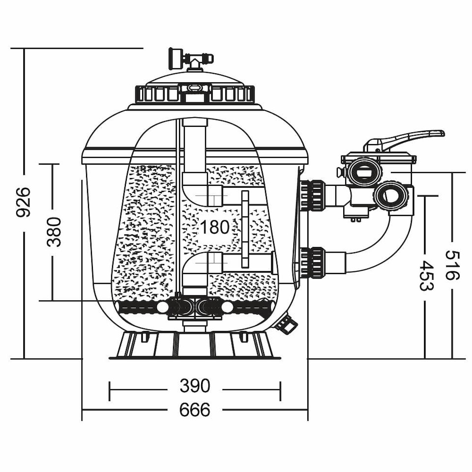 image 1 of Plastica Endurance 650 Side Mount Gelcoat (RAL5012) Filter 25"