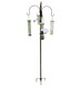 image 1 of Metal Complete Bird Feeding Station with 4 Large Feeders & Stabiliser Stand