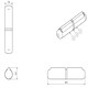 image 5 of Lift Off Bullet Hinge Weld On Brass Bush 8x40mm Heavy Duty Door Hatch 2PK Silver
