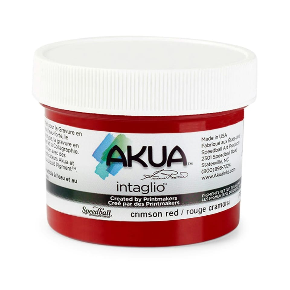 image 1 of Speedball Intaglio Water Based Printing Ink, Crimson Red, 2oz