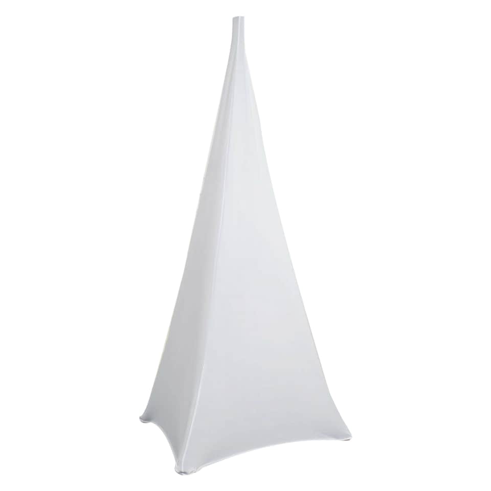 image 1 of 3-Side DJ Speaker Stand Cover with Loop - White, Pack of 1