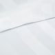image 3 of Catherine Lansfield So Soft Satin Stripe Duvet Cover Set | White | Single
