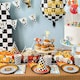 image 3 of Go! Checkered Flag Racing Party Hats 16cm - Pack of 6