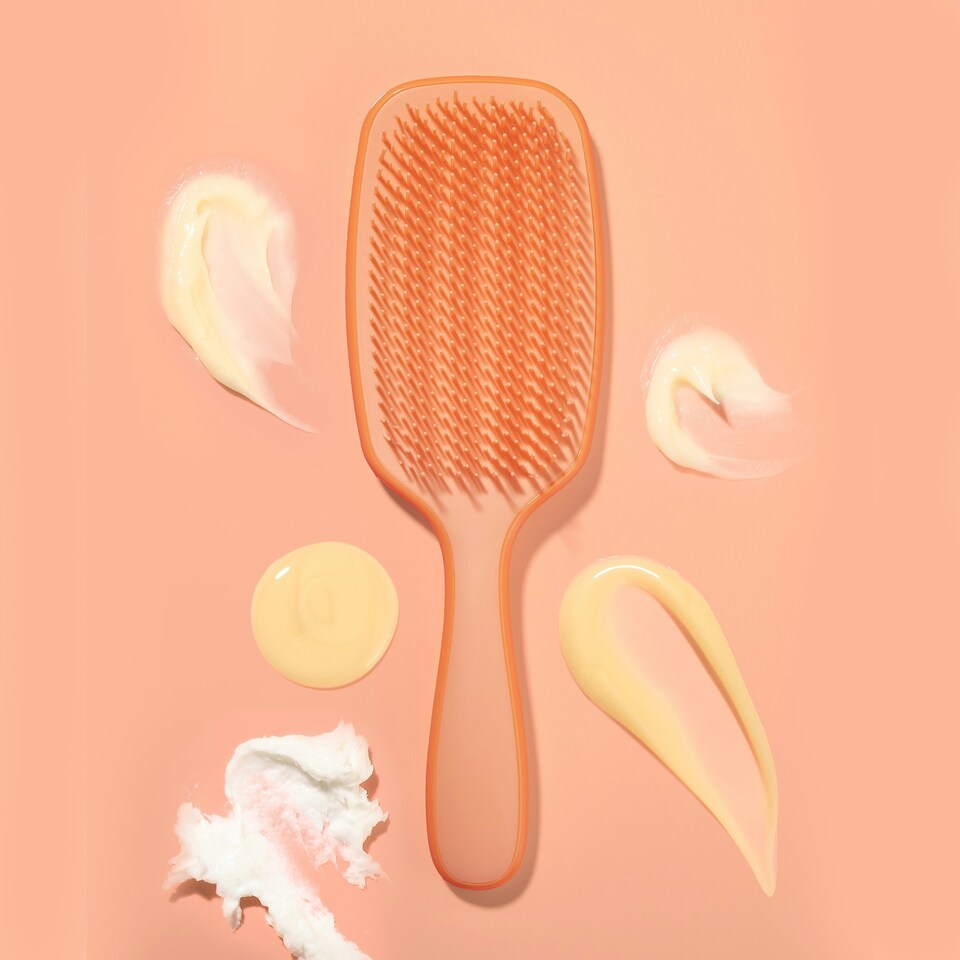 image 1 of Nature Spell No Fuss Detangler Brush - Glossy Orange
