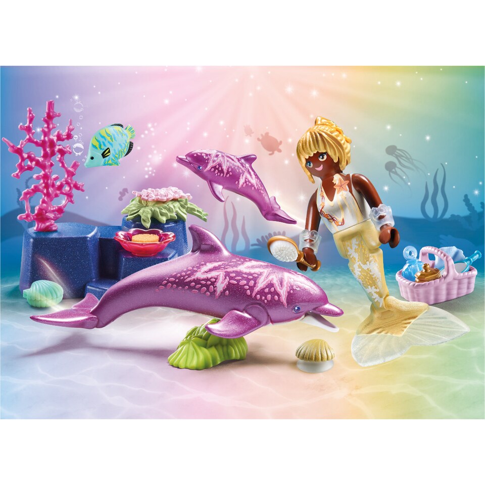 image 1 of Mermaid with Dolphins