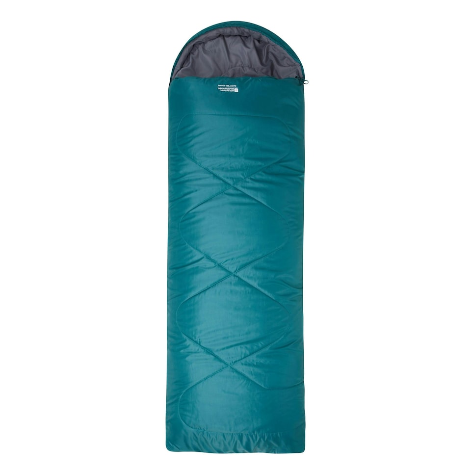 Mountain Warehouse Unisex Adult Summit 250 Left Zip Square Winter Sleeping Bag - Petrol - 200cm