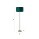 image 7 of ValueLights Charlie Chrome Stem Floor Lamp Green Shade | Green