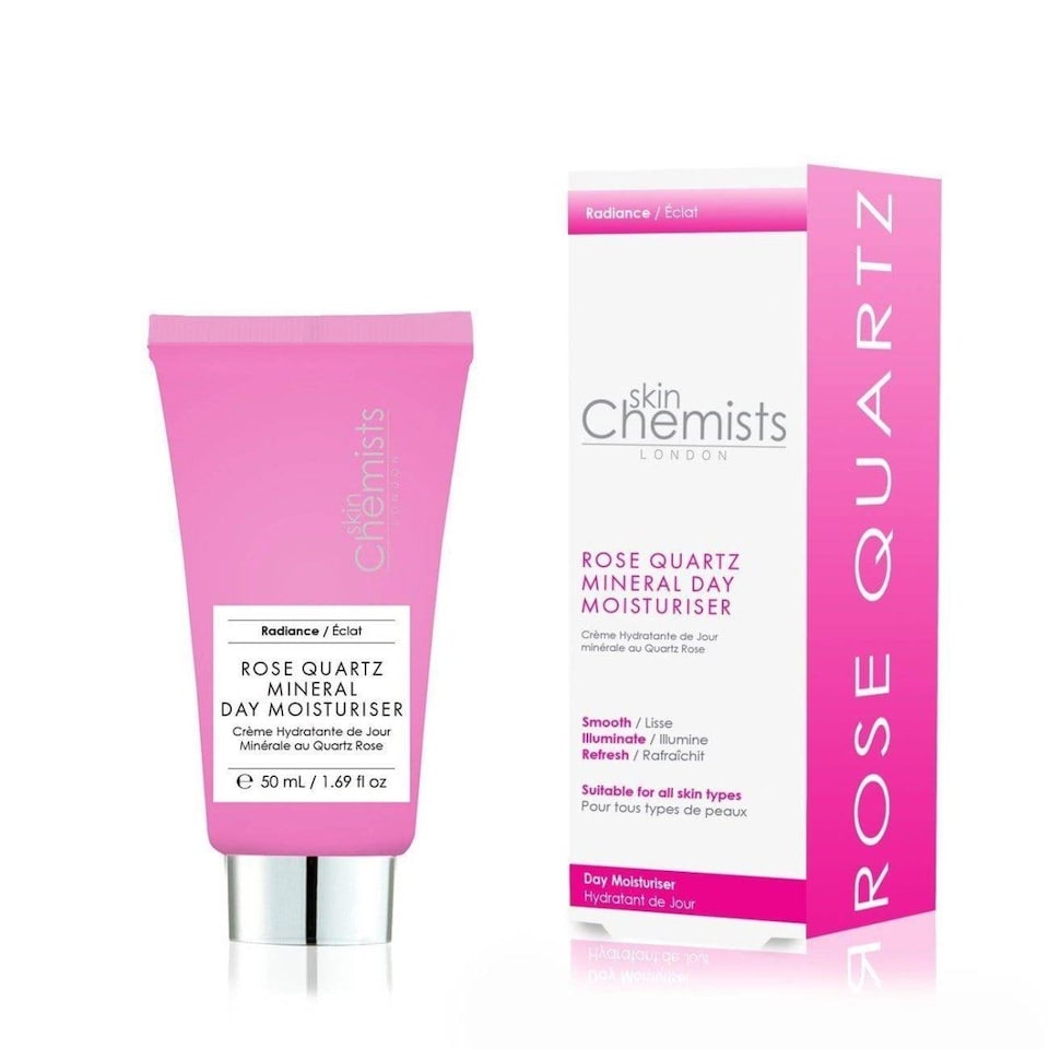 image 1 of skinChemists Rose Quartz Anti-Ageing Mineral Day Moisturiser 50ml for Loss of Firmness, Fine Lines, Wrinkles