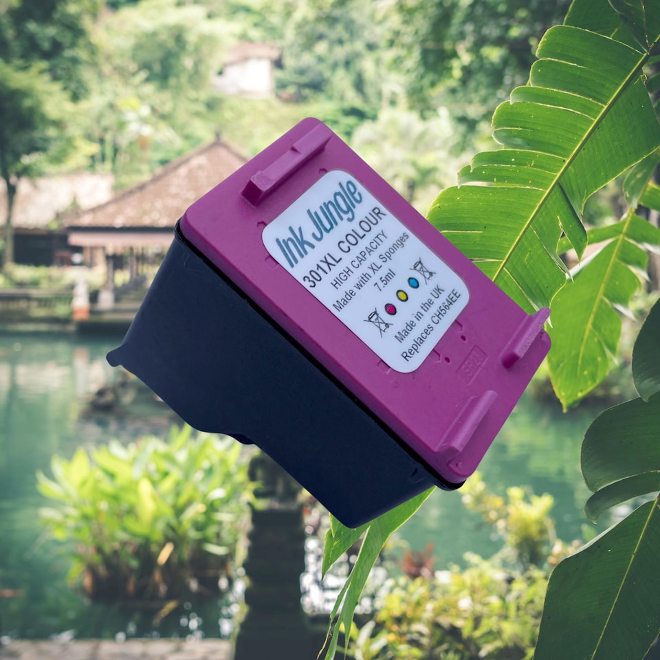 image 1 of Ink Jungle 301XL Colour Refilled Ink Cartridge - Replaces HP 301XL Colour