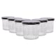 image 1 of Argon Tableware Glass Jam Jars with Lids - 150ml - Pack of 6