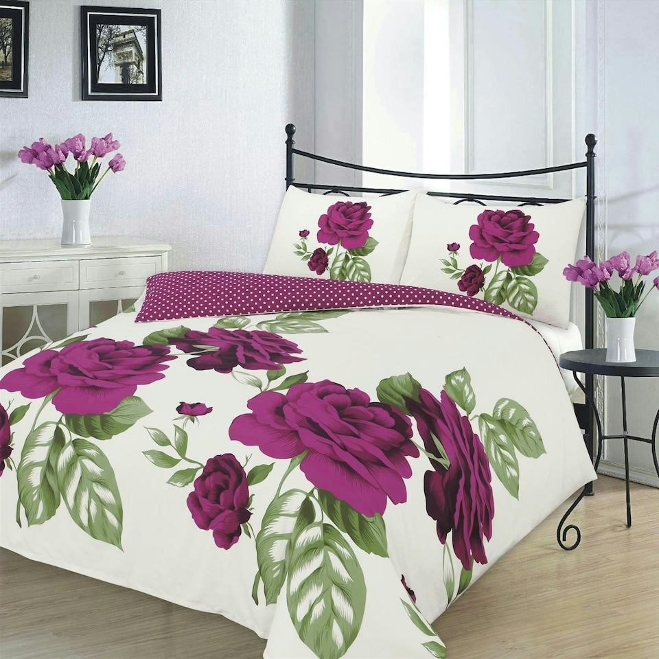 image 1 of Isabella Duvet Cover Set - King - Purple